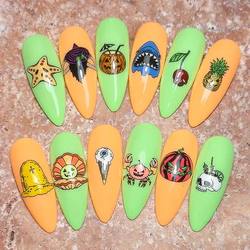 Haunted Beach (BS-02) Steel Nail Art Stamping Plate