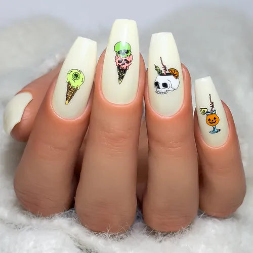 Haunted Beach (BS-02) Steel Nail Art Stamping Plate