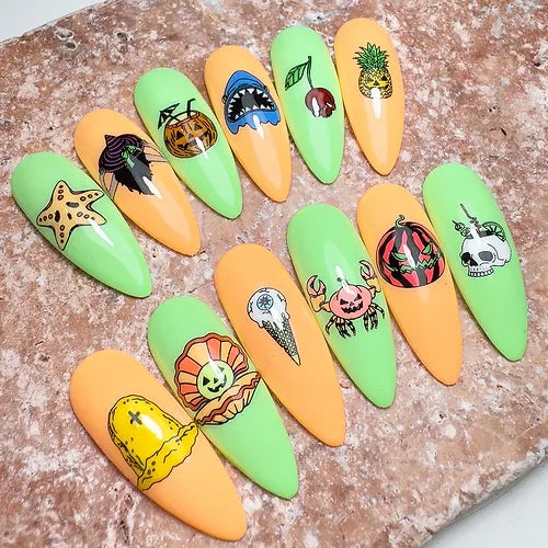 Haunted Beach (BS-02) Steel Nail Art Stamping Plate