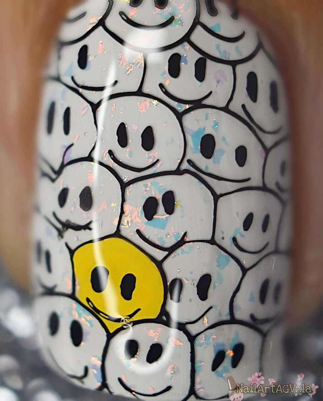 Smile (CjS-325) Steel Nail Art Layered Stamping Plate