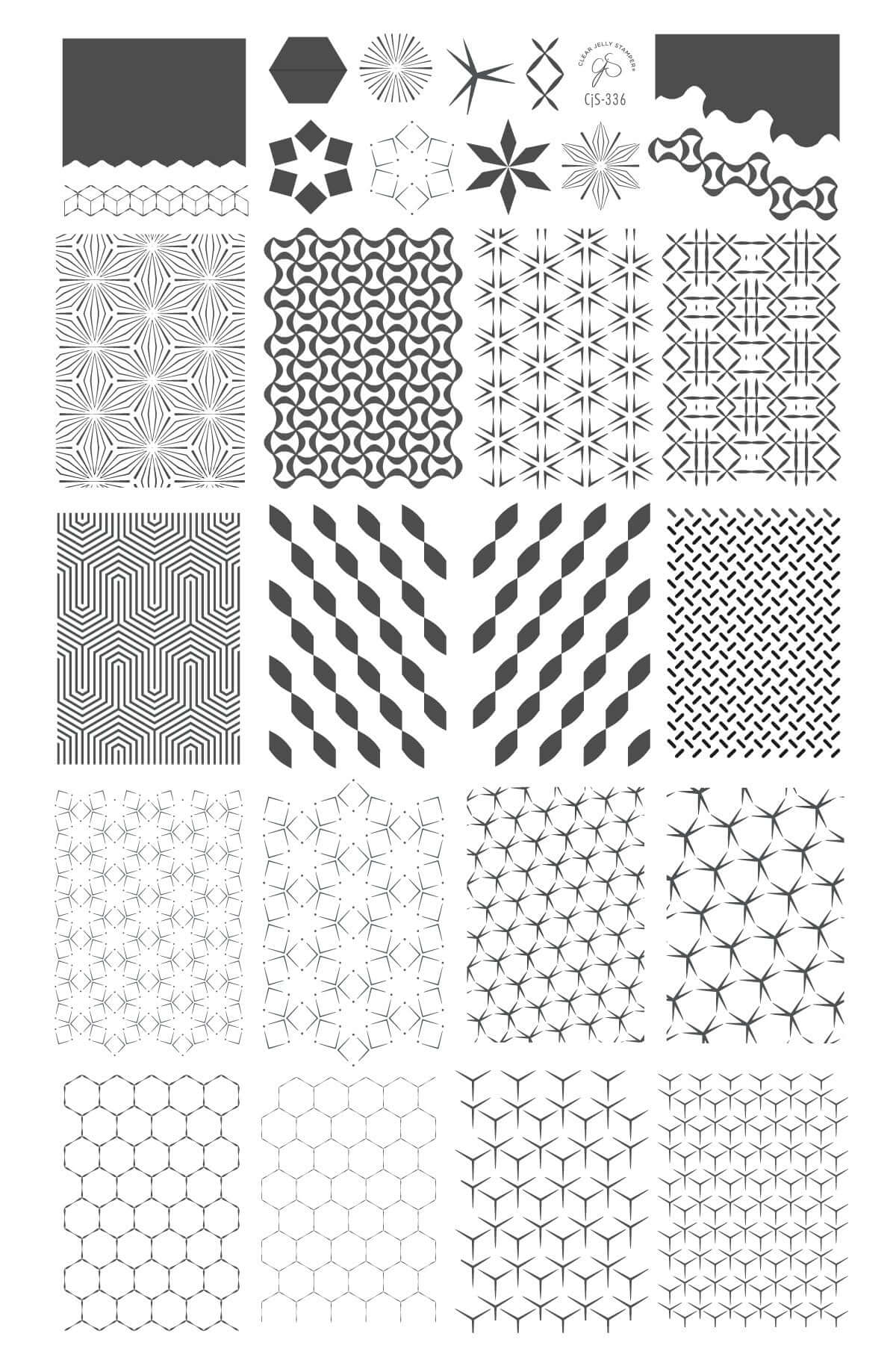 Think Outside the Box (CJS-336) Steel Nail Art Layered Stamping Plate