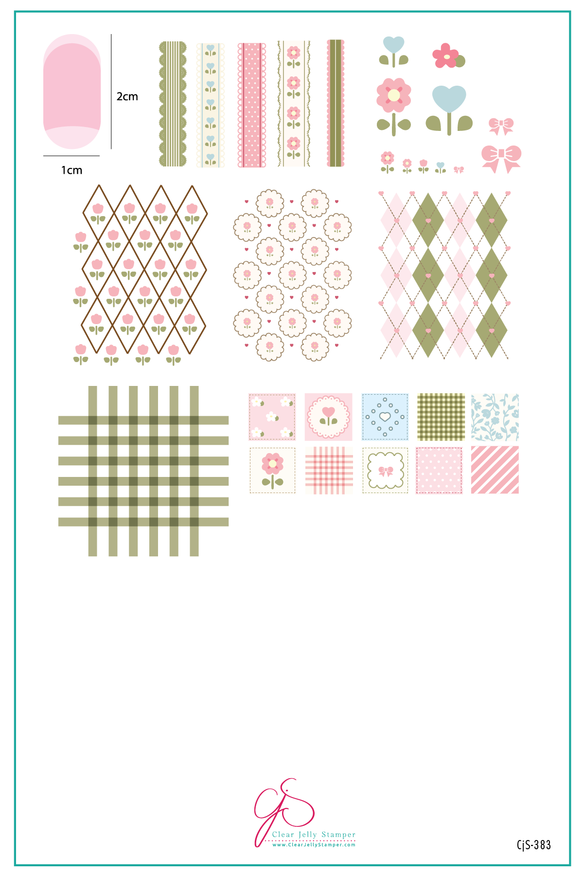 Cozy Corner (CjS-383) Steel Nail Art Layered Stamping Plate