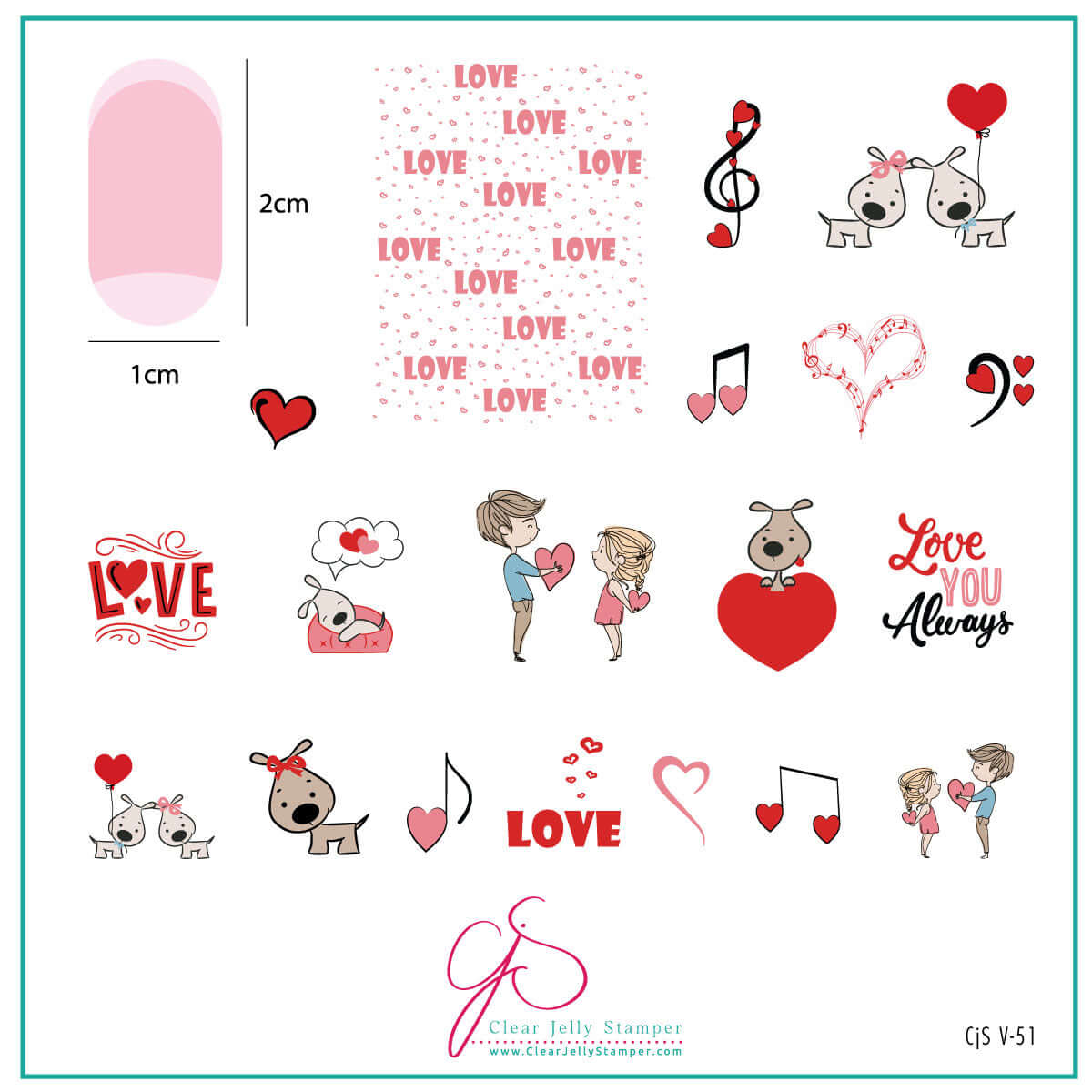 You're Pawfect (CjSV-51) Steel Nail Art Stamping Plat