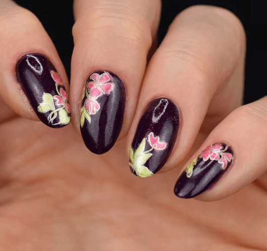 Coloring Book - Floral (CJS-332) Steel Nail Art Layered Stamping Plate