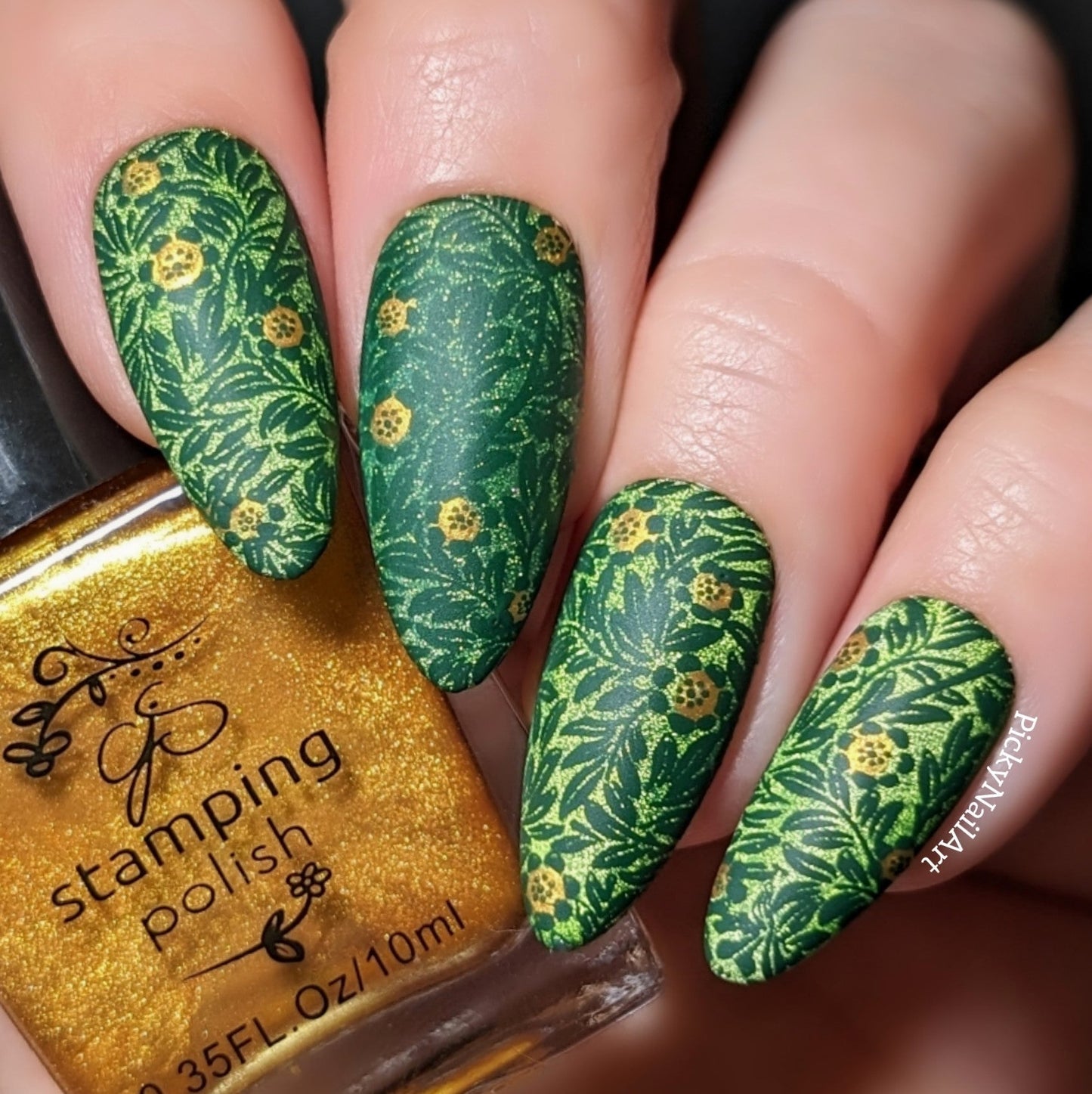 Full Nail Fab - Floral Baroque Geo (CJS-339) Steel Nail Art Layered Stamping Plate