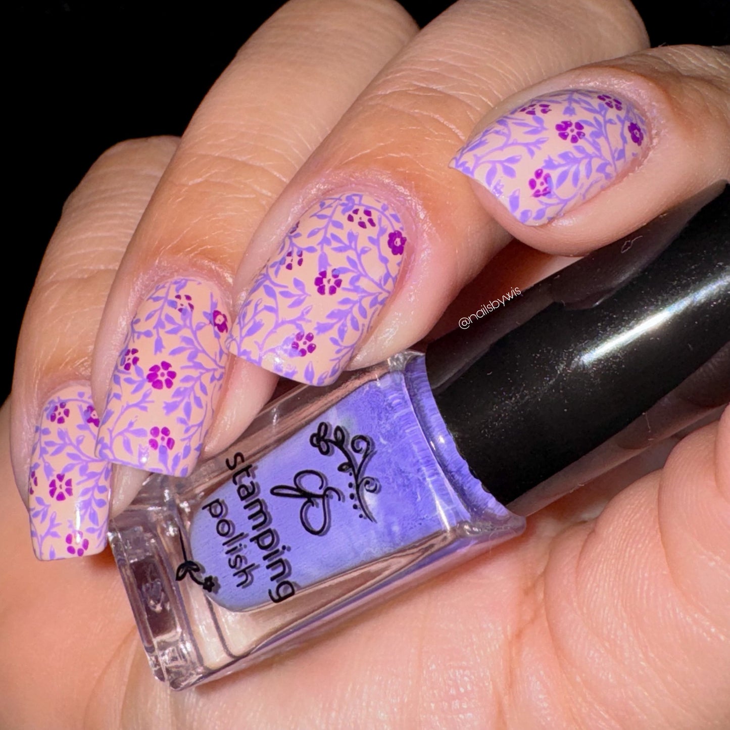 Full Nail Fab - Floral Baroque Geo (CJS-339) Steel Nail Art Layered Stamping Plate