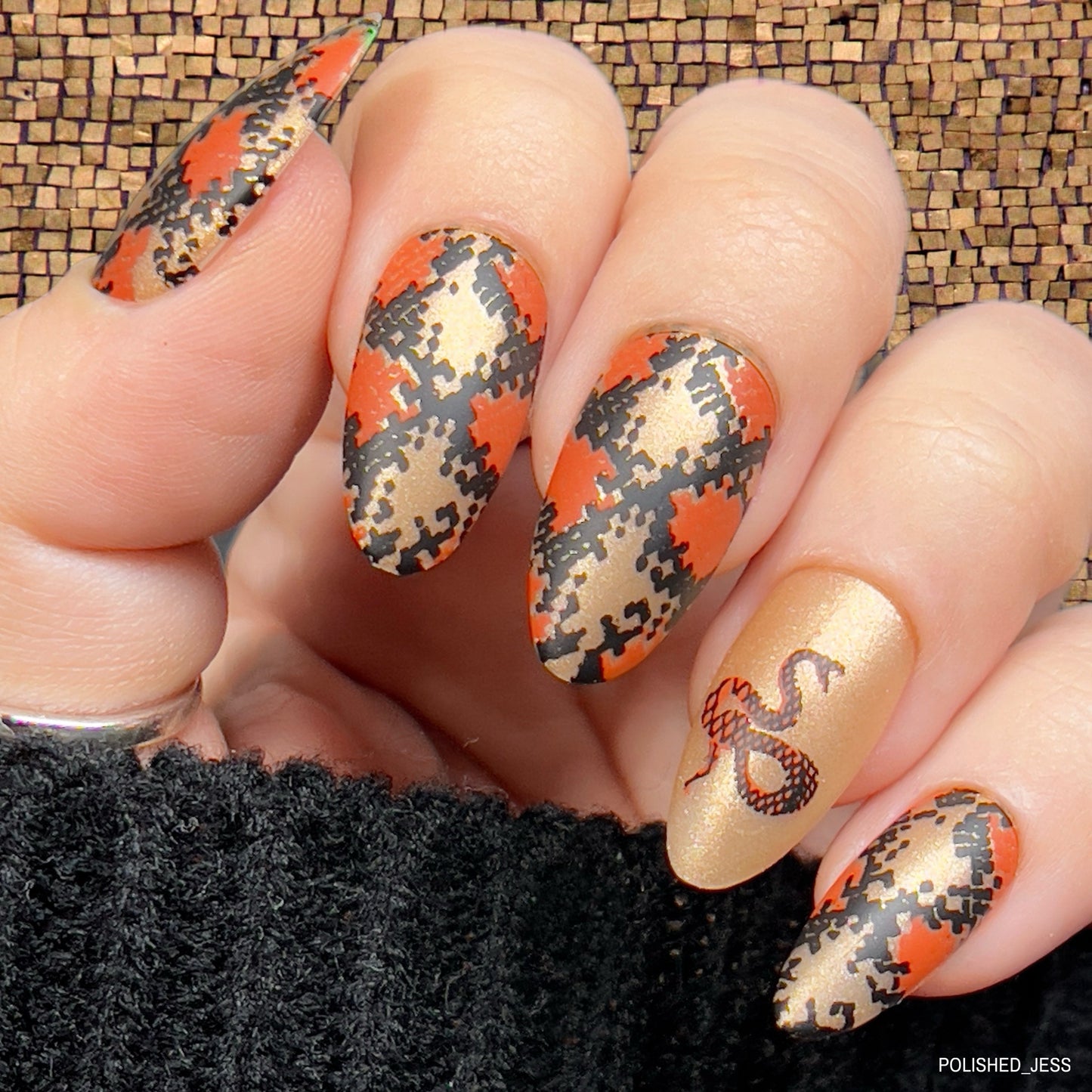 Animal Diva (CJS-341) Steel Nail Art Layered Stamping Plate