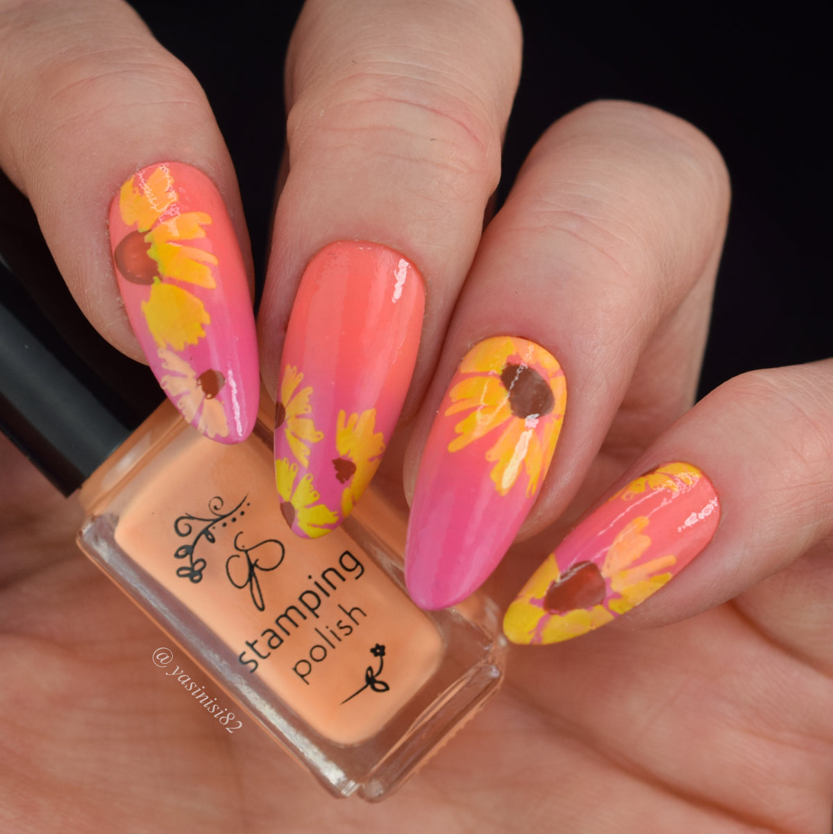 Beautiful Blossom (CjS-346) Steel Nail Art Layered Stamping Plate