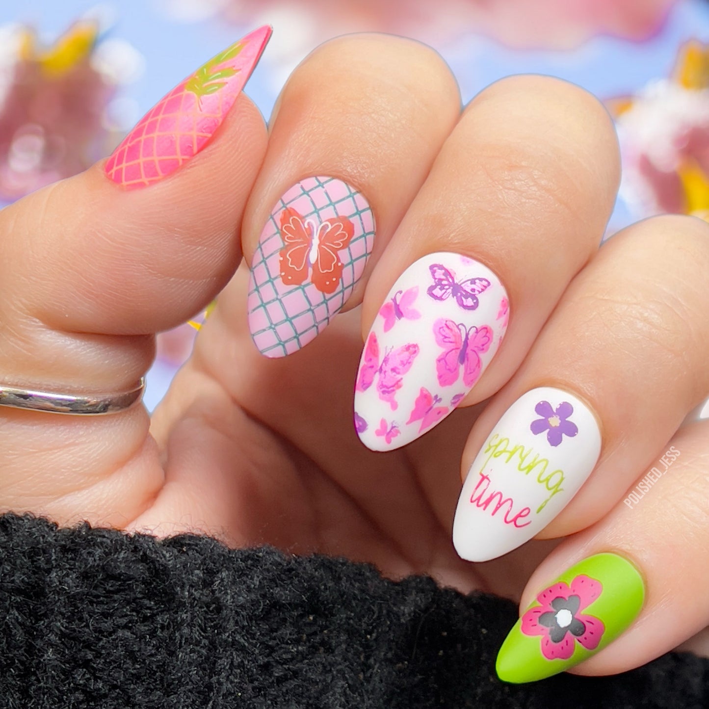 In the Garden (CjS-356) Steel Nail Art Layered Stamping Plate
