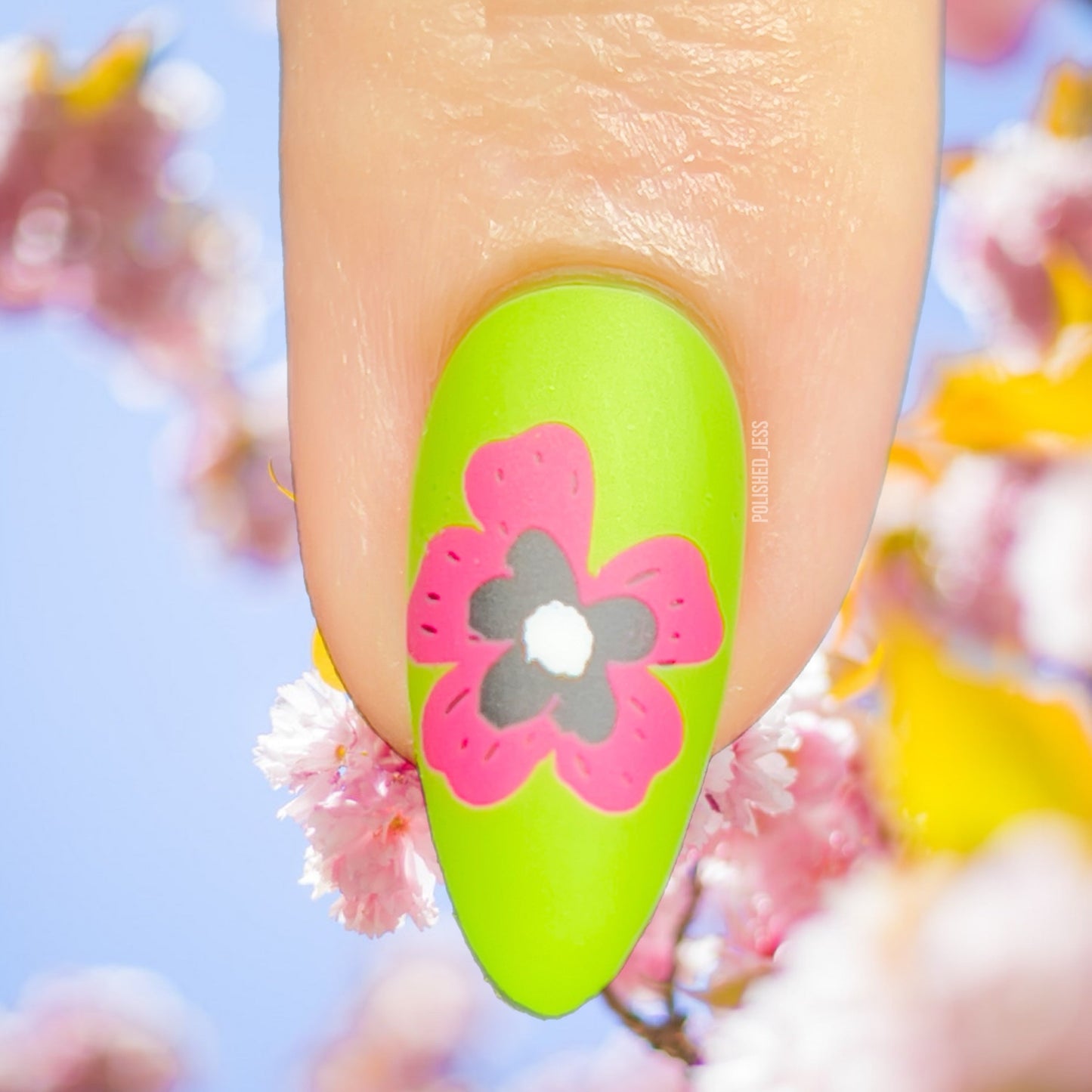 In the Garden (CjS-356) Steel Nail Art Layered Stamping Plate