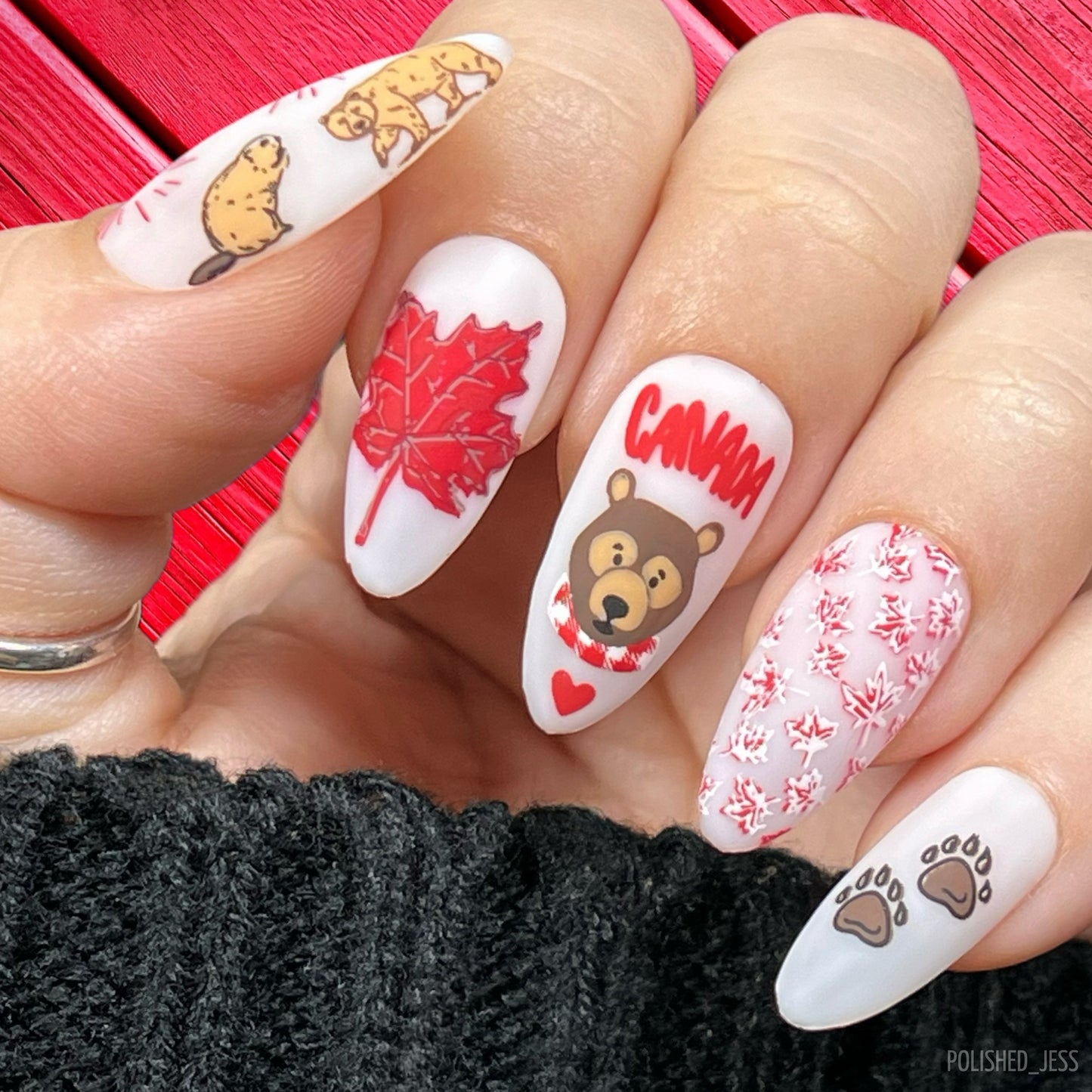 Happy Canada Day! (CjSH-113) Steel Nail Art Layered Stamping Plate