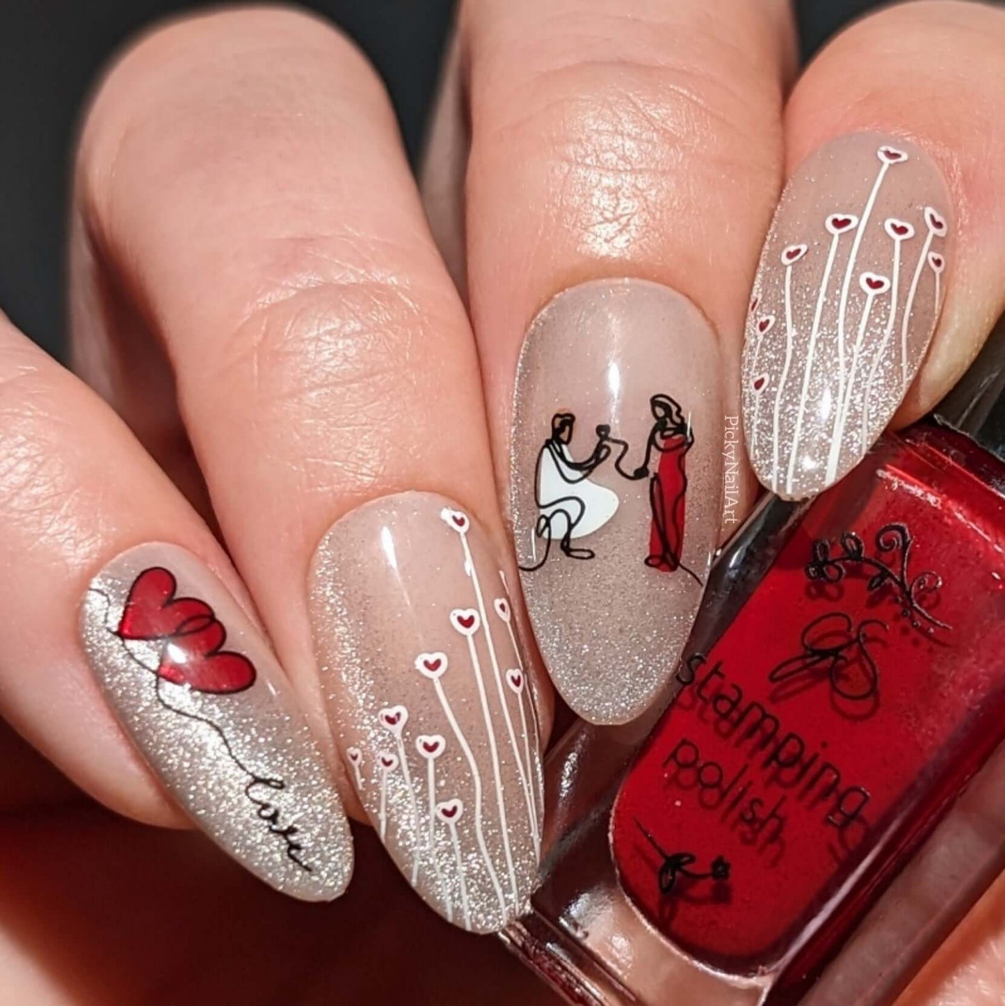 Forever Yours (CjSV-44) Steel Nail Art Stamping Plate