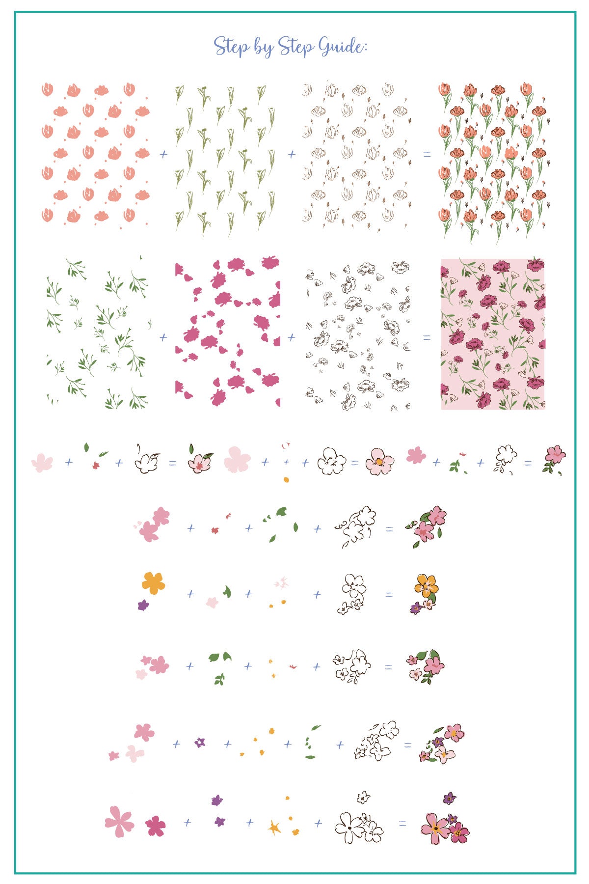 Dainty Doodles (CjS-386) Steel Nail Art Layered Stamping Plate