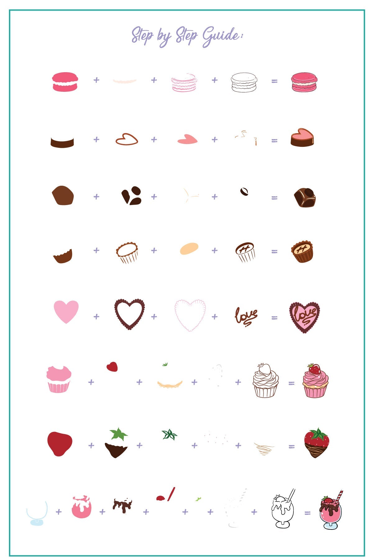 Sugar Rush (CjSV-53) Steel Nail Art Layered Stamping Plate