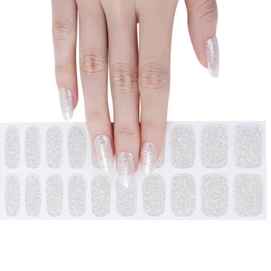 Clear Jelly Stamper Gel-ly Wraps - Sheer Silver Glitter (87)