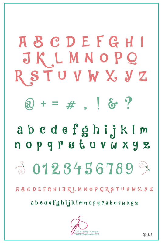 Alphabet - Jungle Boogie (CJS-333) Steel Nail Art Layered Stamping Plate