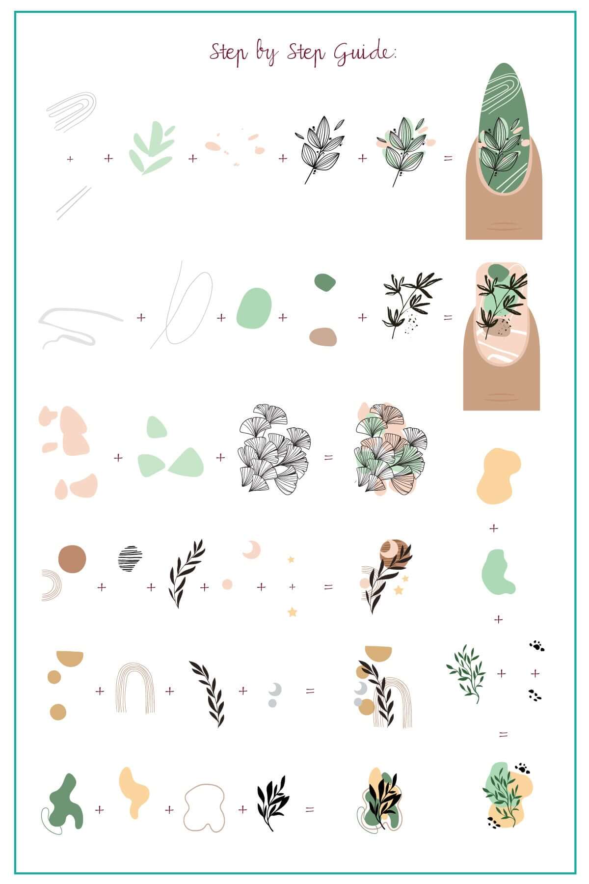 Modern Muse 2 (CJS-335) Steel Nail Art Layered Stamping Plate