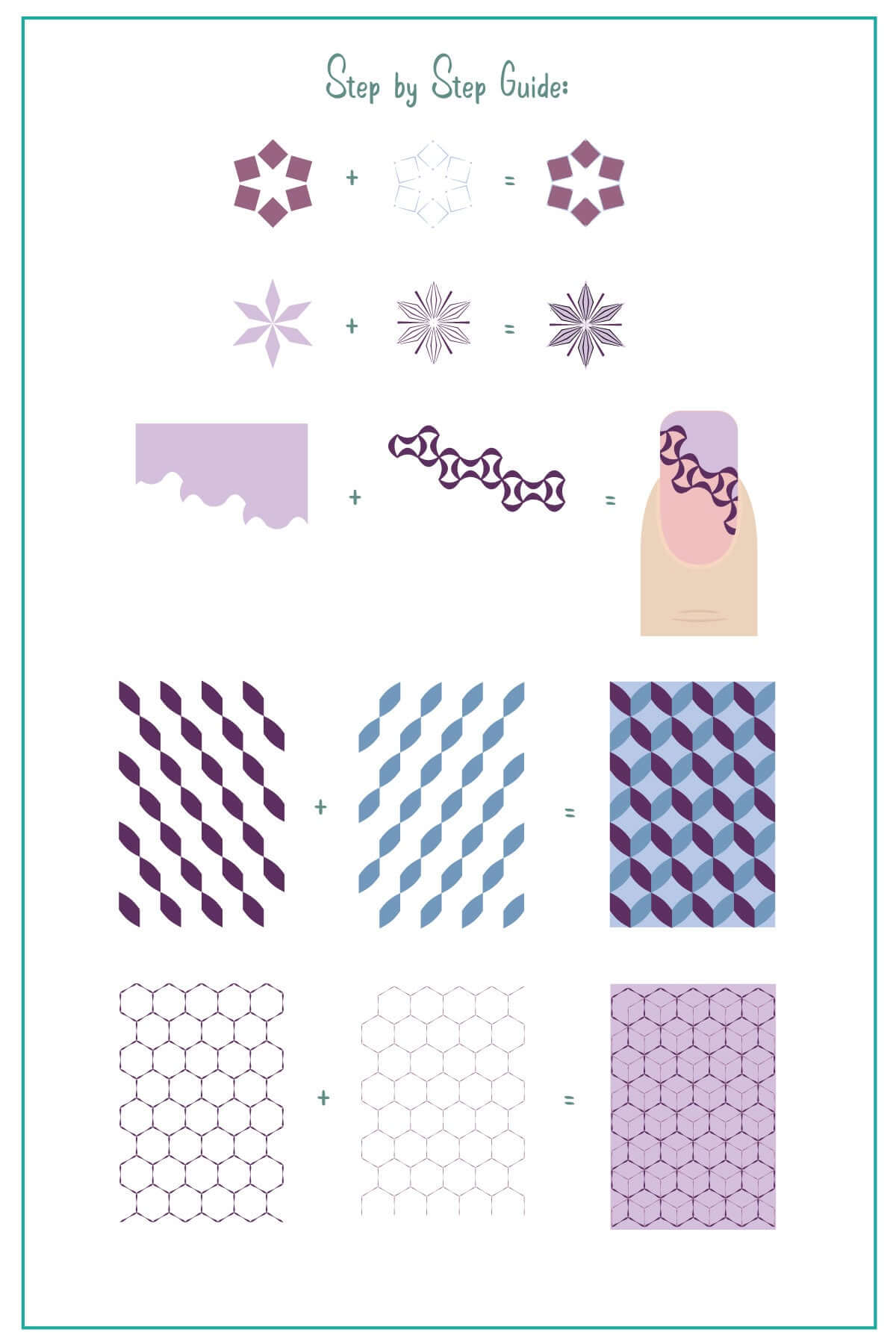 Think Outside the Box (CJS-336) Steel Nail Art Layered Stamping Plate