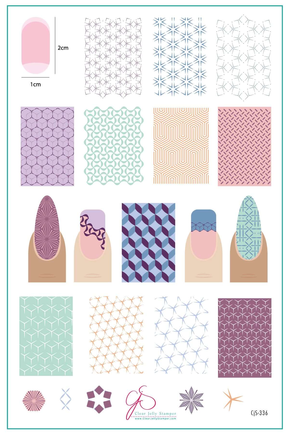 Think Outside the Box (CJS-336) Steel Nail Art Layered Stamping Plate