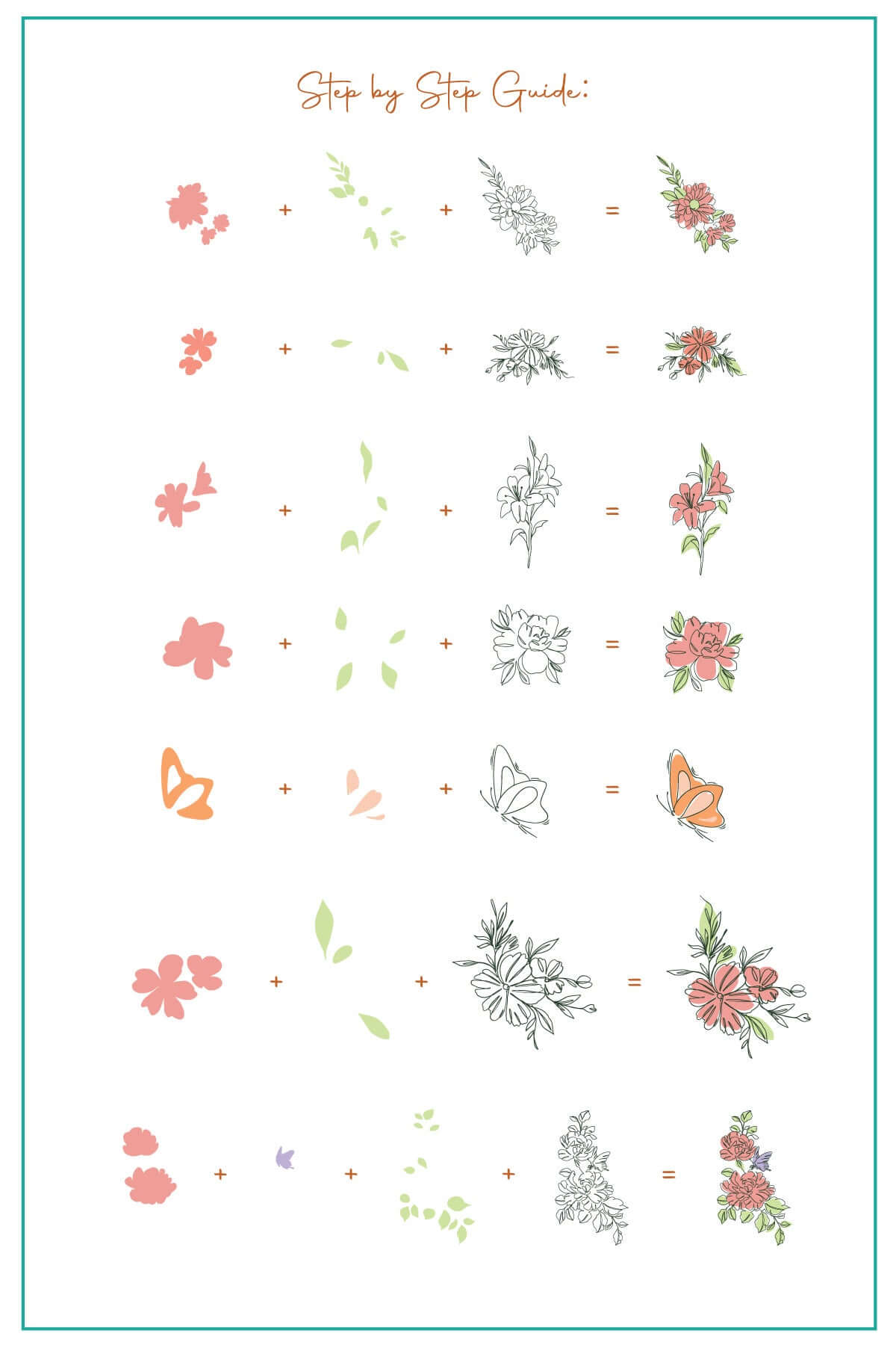 Whispering Petals (CjS-349) Steel Nail Art Layered Stamping Plate