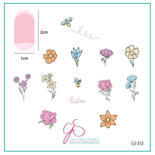 Take Your Pick (CjS-353) Steel Nail Art Layered Stamping Plate