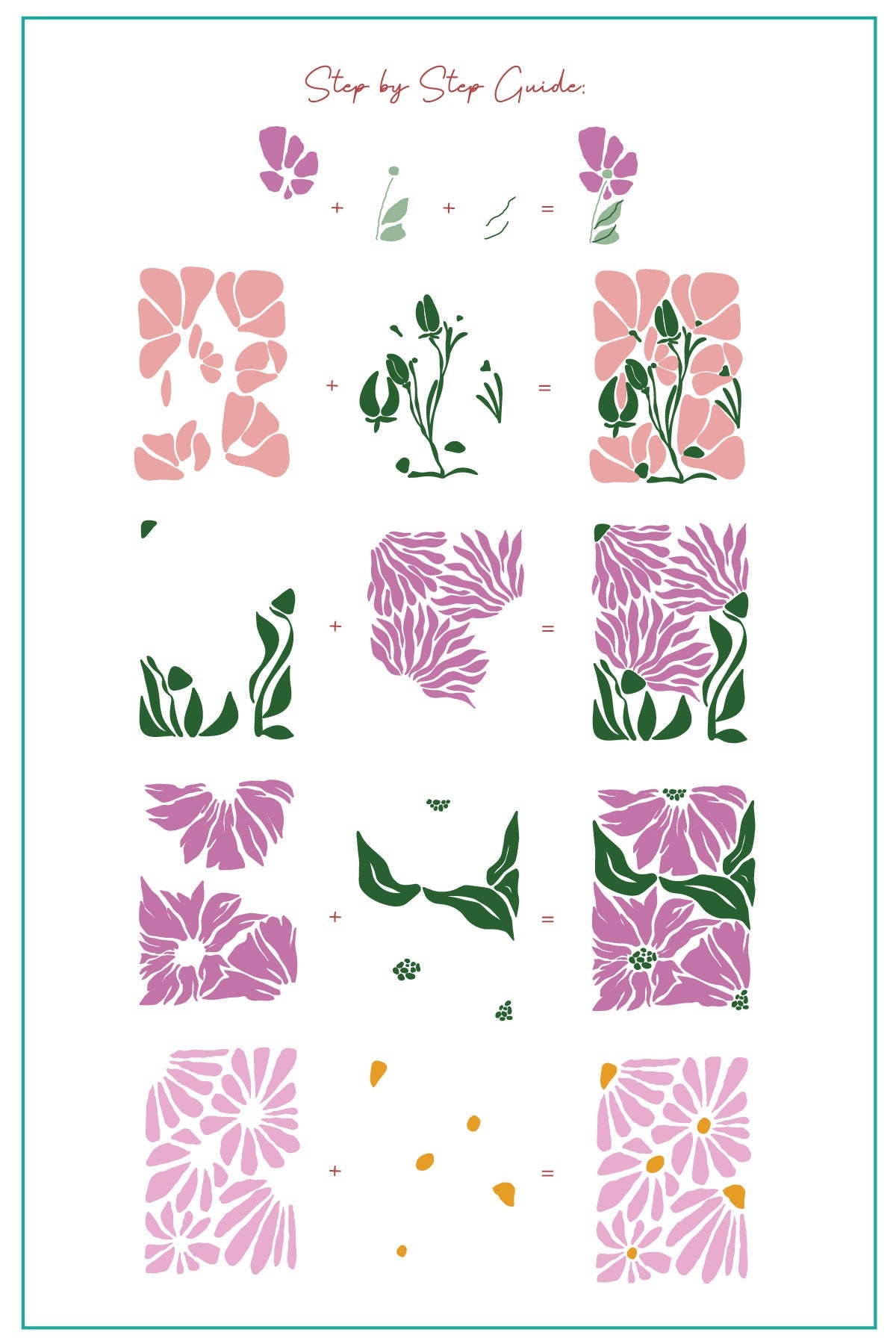 Breathe-Floral (CjS-363) Steel Nail Art Layered Stamping Plate