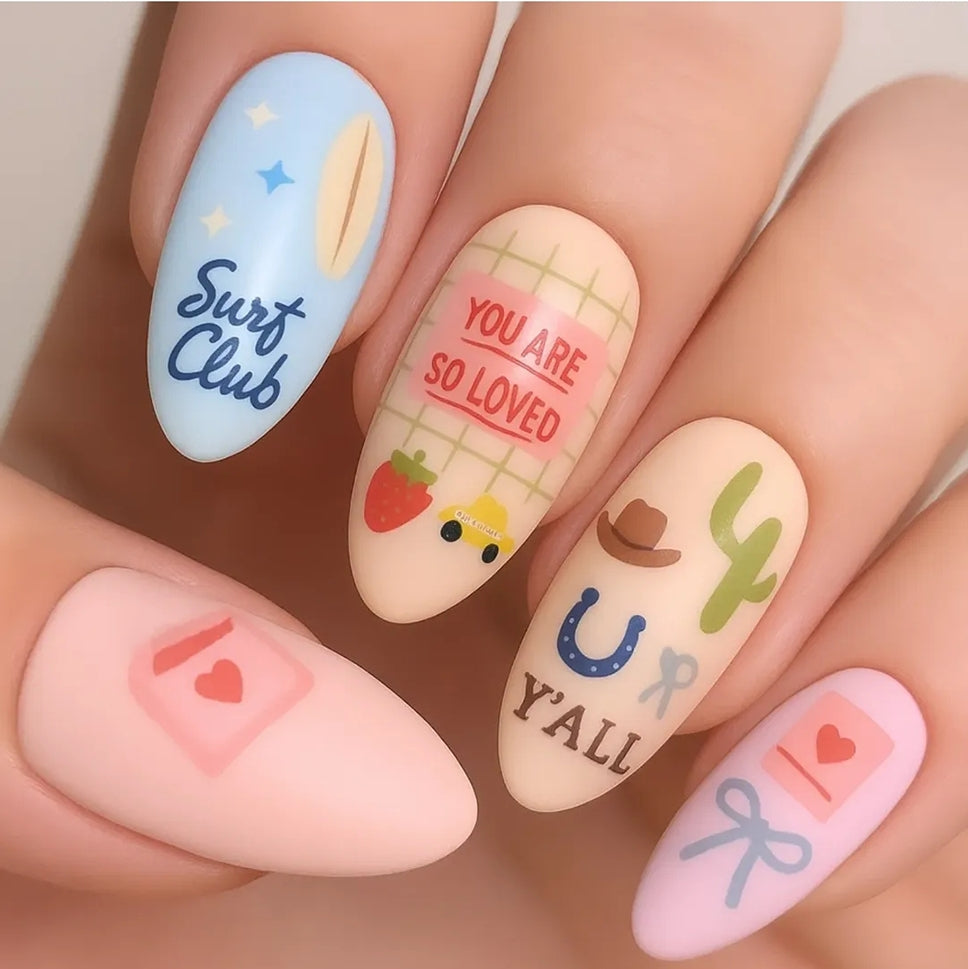 Call Me If You Get Lost (CjS-378) Steel Nail Art Layered Stamping Plate