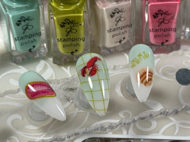 Call Me If You Get Lost (CjS-378) Steel Nail Art Layered Stamping Plate