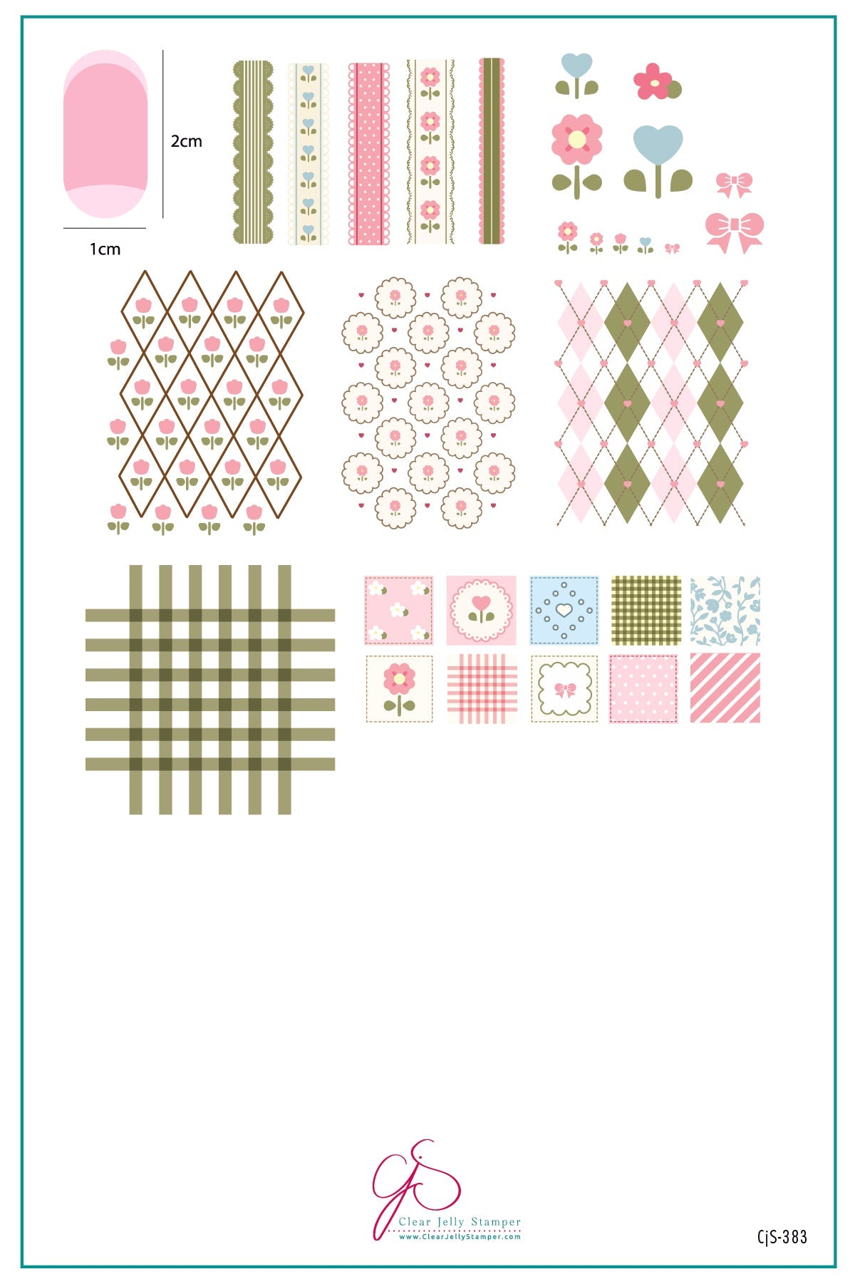 Cozy Corner (CjS-383) Steel Nail Art Layered Stamping Plate
