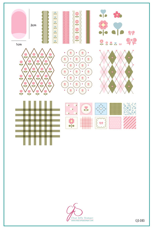 Cozy Corner (CjS-383) Steel Nail Art Layered Stamping Plate