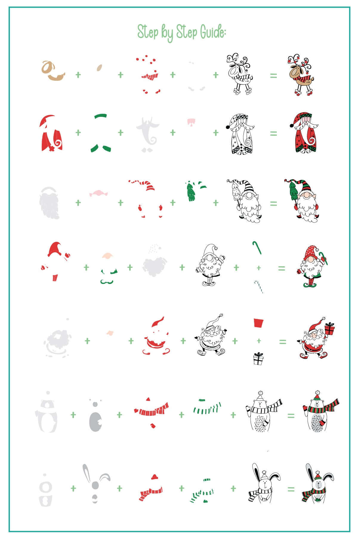 Candy Cane Lane (CjSC-82) Steel Nail Art Layered Stamping Plate
