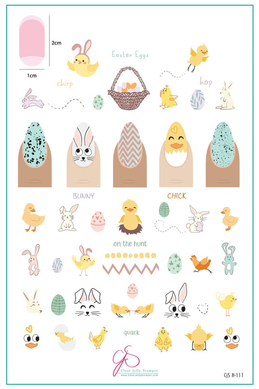 On the Hunt (CjSH-111) Steel Nail Art Layered Stamping Plate
