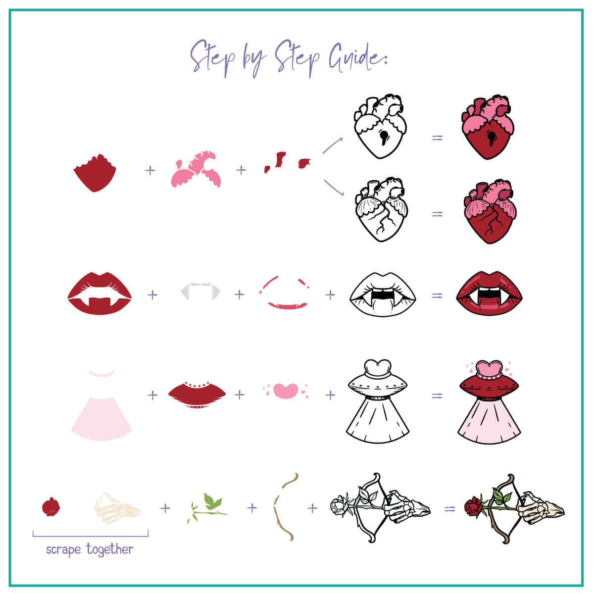 My Creepy Valentine (CjSV-42) Steel Layered Nail Art Stamping Plate