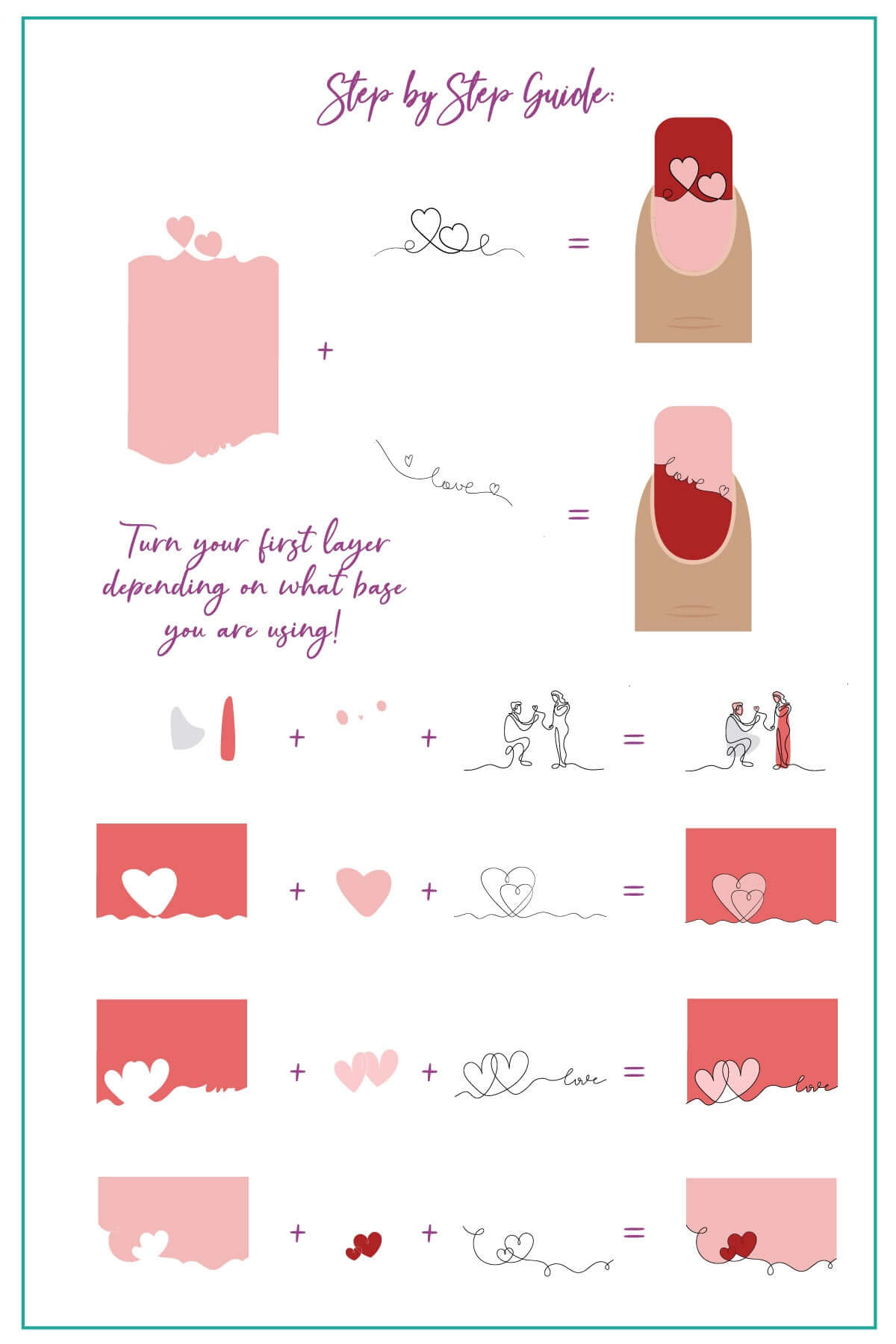 Forever Yours (CjSV-44) Steel Nail Art Stamping Plate
