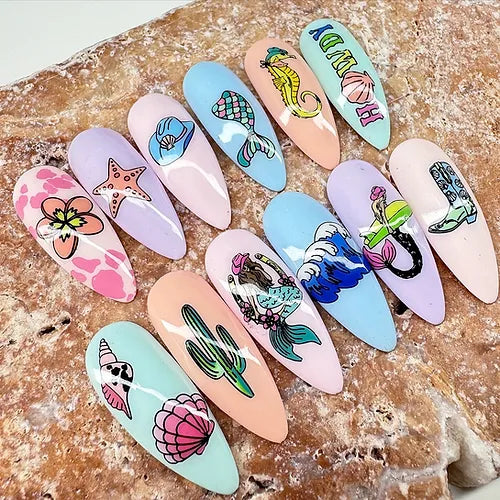 Coastal Cowgirl (BS-01) Steel Nail Art Stamping Plate