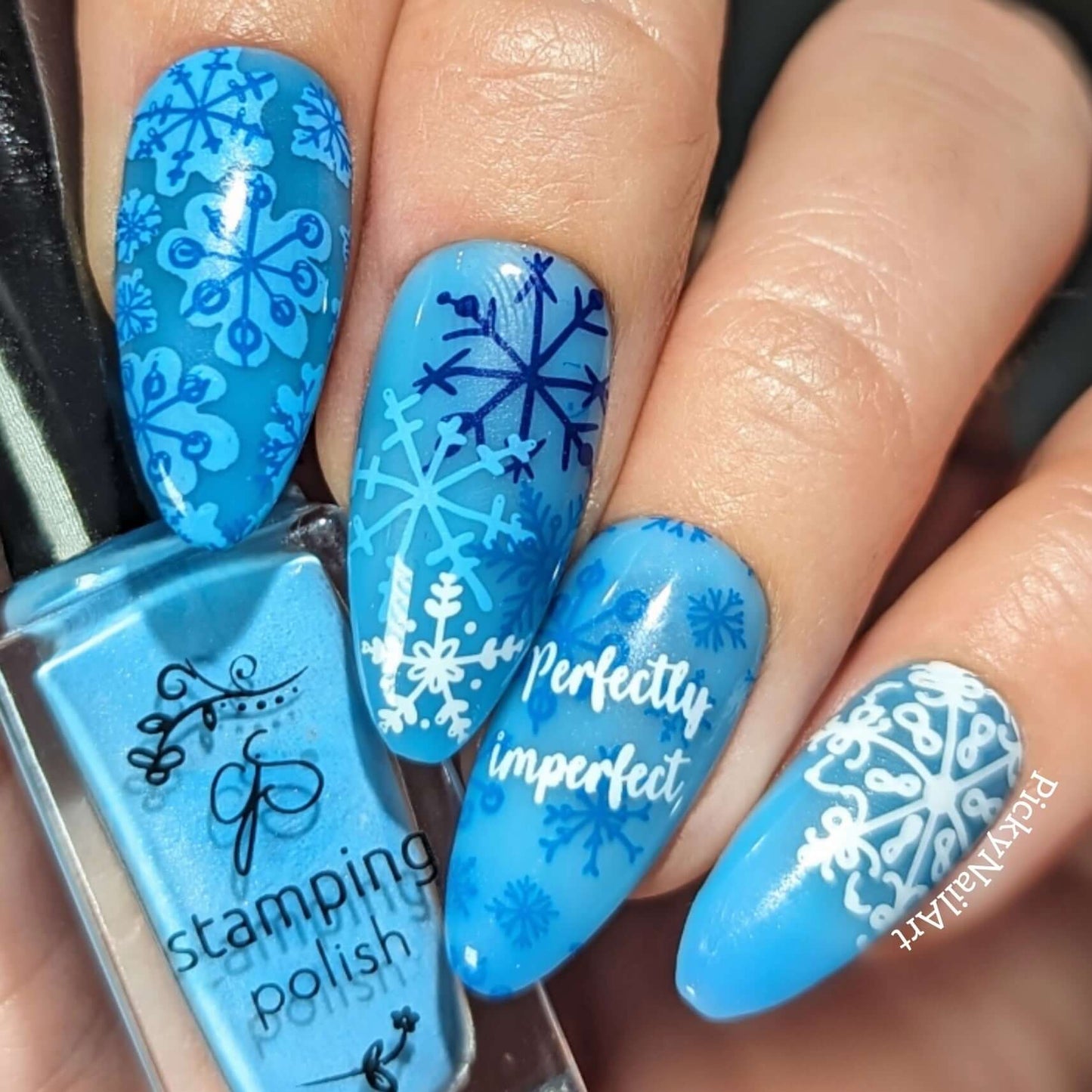 Perfectly Imperfect (CjS-328) Steel Nail Art Layered Stamping Plate