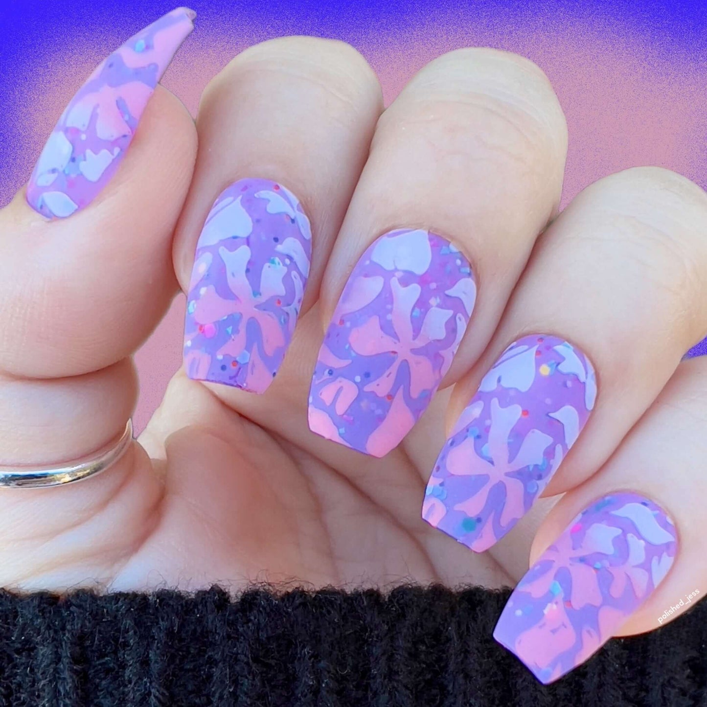 Coloring Book - Floral (CJS-332) Steel Nail Art Layered Stamping Plate