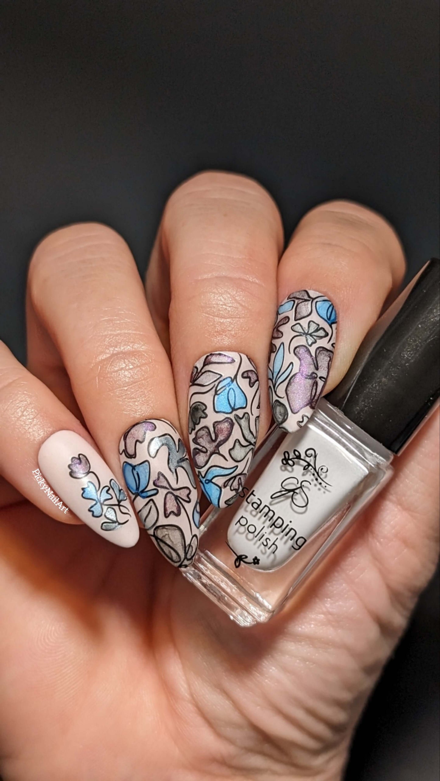 Coloring Book - Floral (CJS-332) Steel Nail Art Layered Stamping Plate