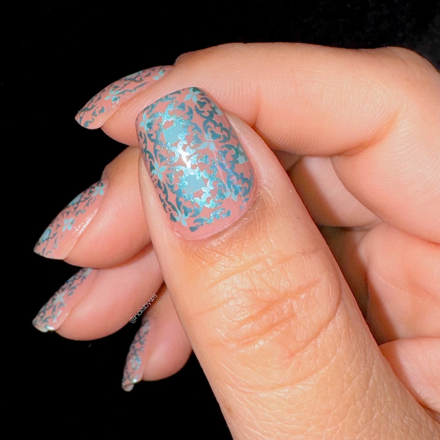 Full Nail Fab - Blissful Baroque (CJS-338) Steel Nail Art Layered Stamping Plate