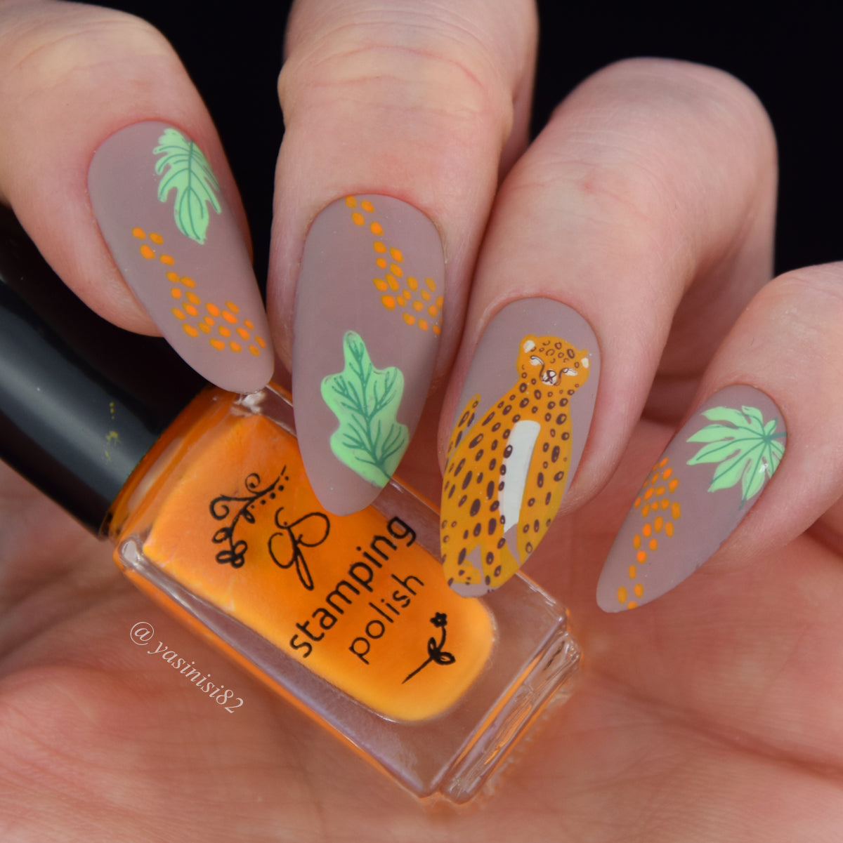 Into the Wild (CjS-343) Steel Nail Art Layered Stamping Plate