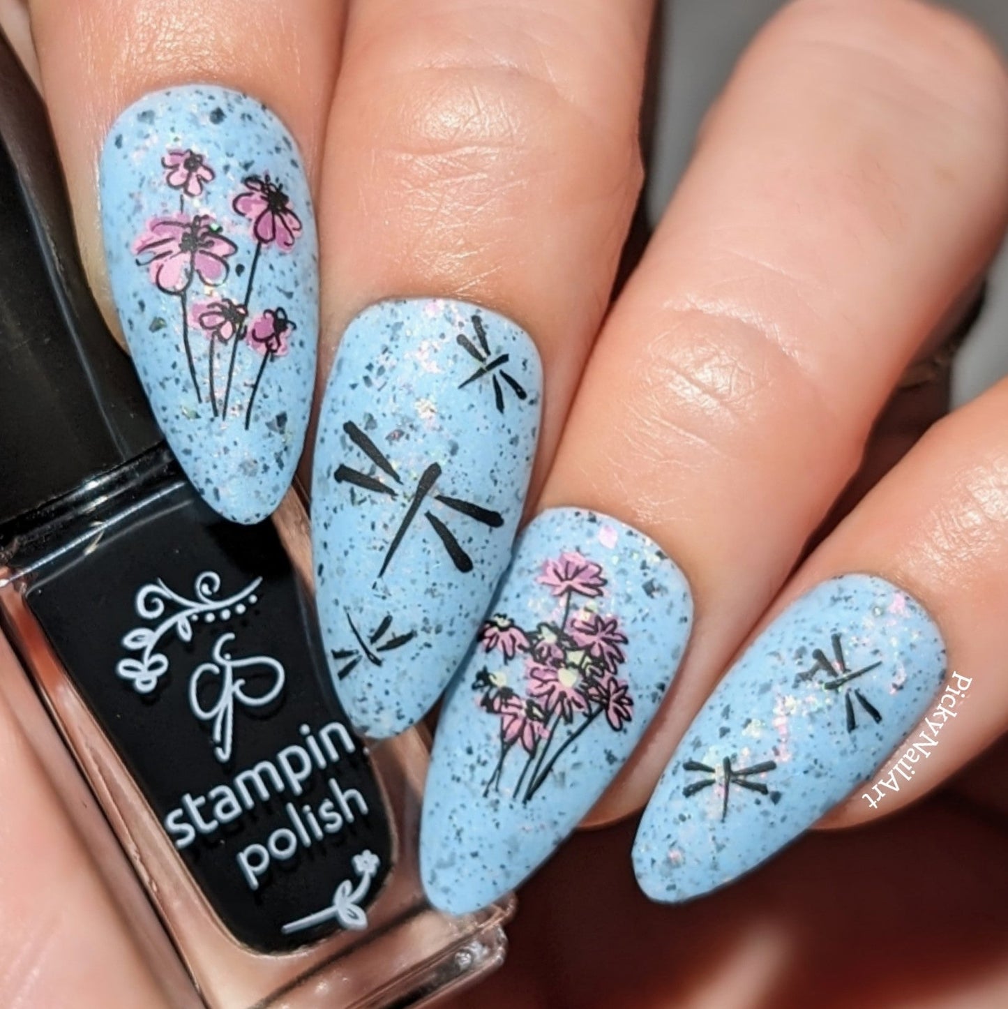 Simple & Pure Flowers (CjS-344) Steel Nail Art Layered Stamping Plate