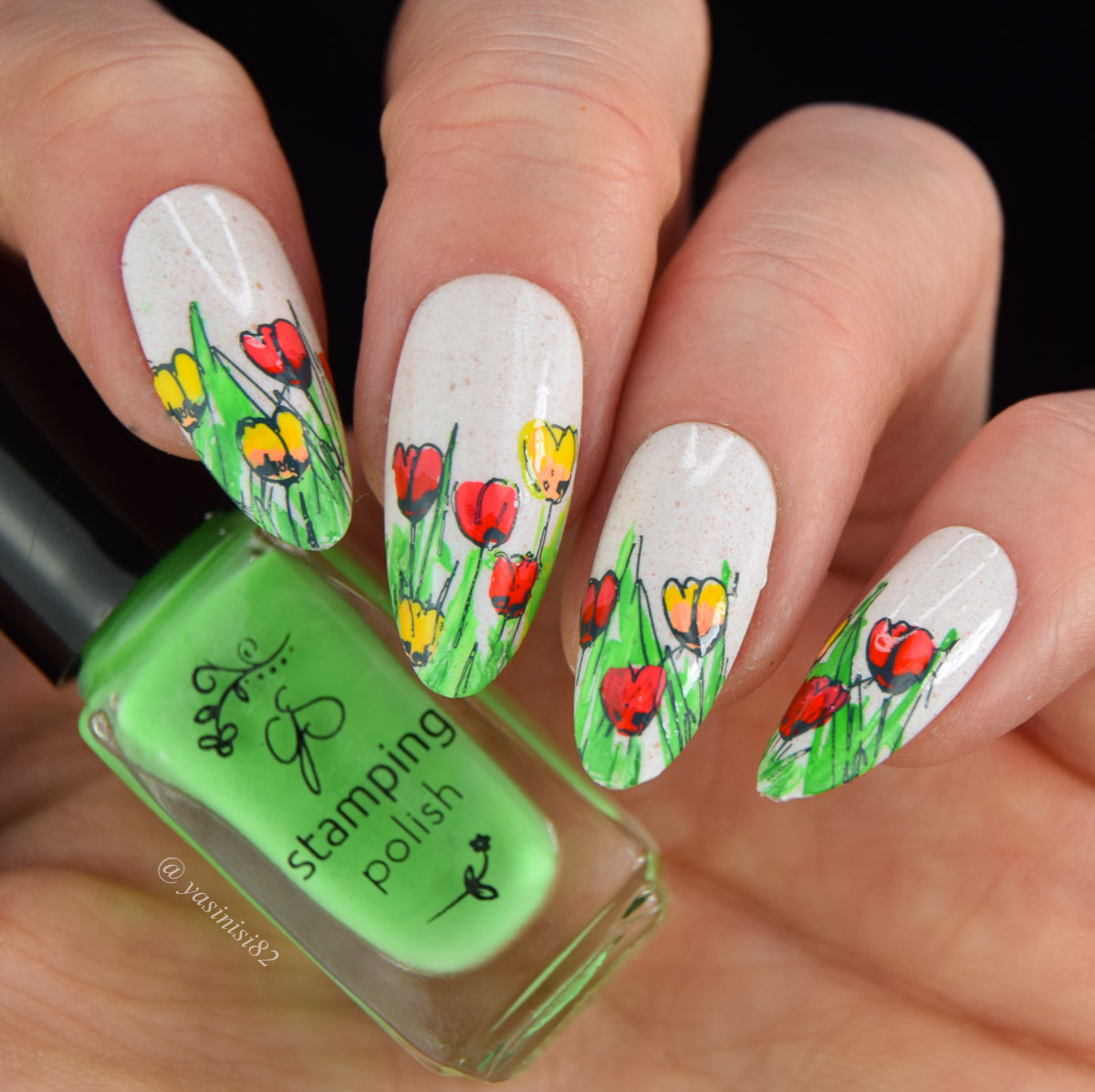 Simple & Pure Flowers (CjS-344) Steel Nail Art Layered Stamping Plate