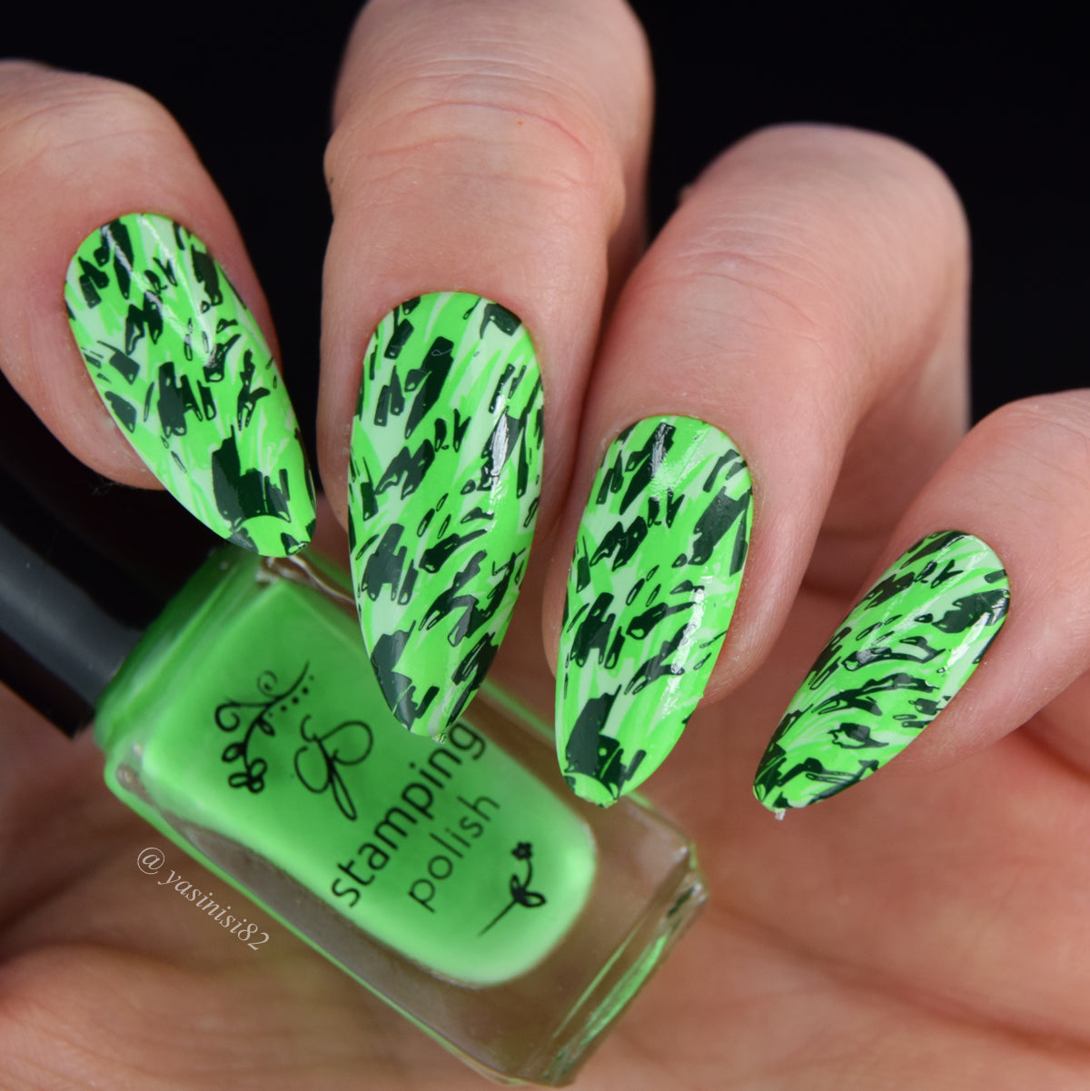 Greener Grass (CjS-345) Steel Nail Art Layered Stamping Plate
