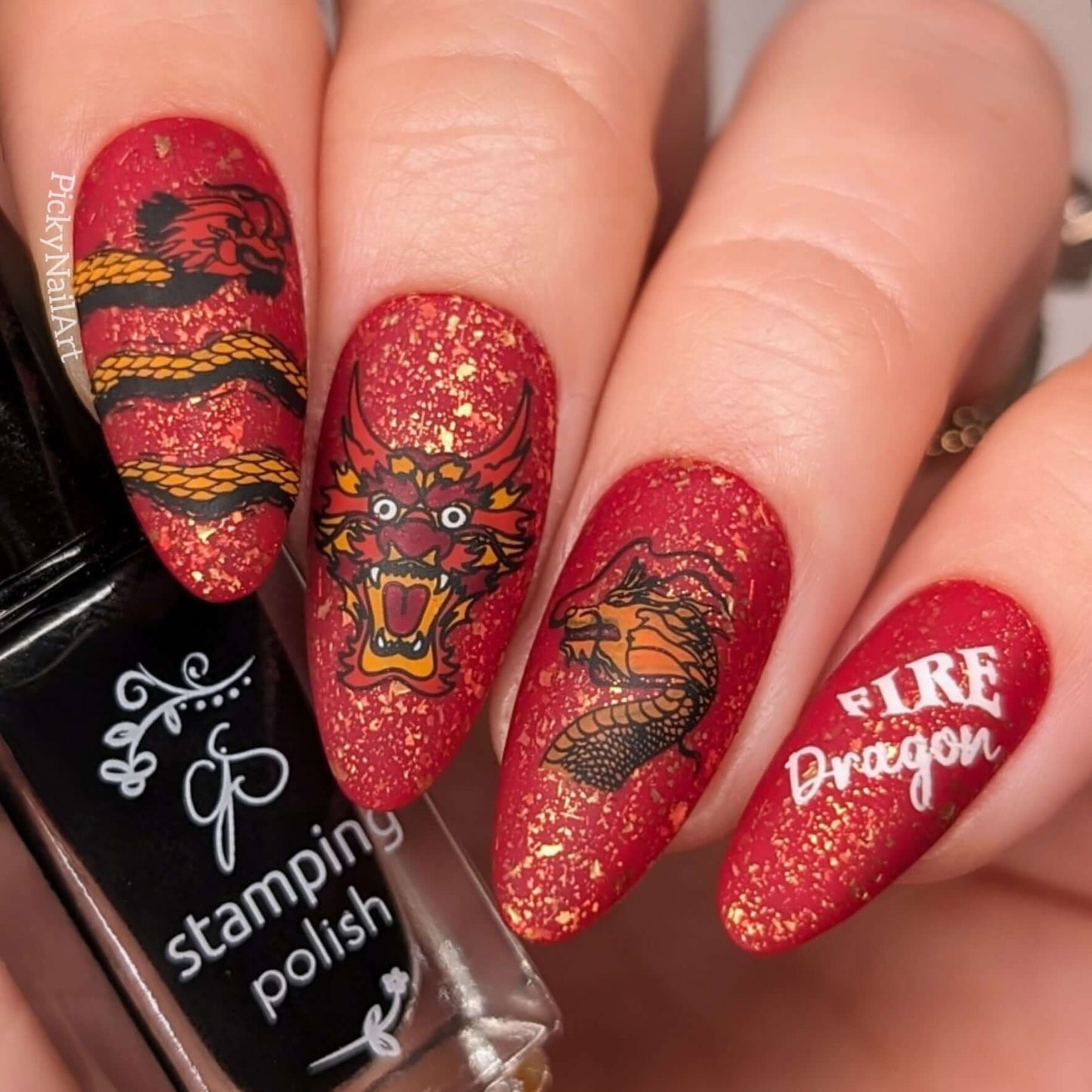 Dragon Love (CjS-347) Steel Nail Art Layered Stamping Plate