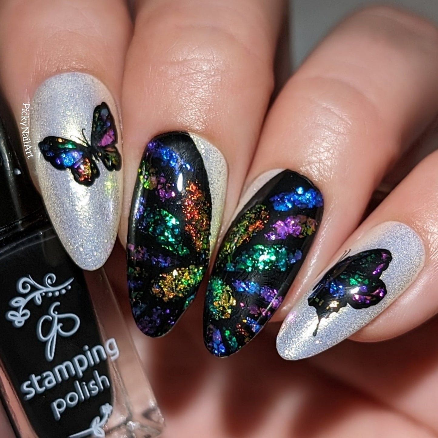 Wing It - Butterfly(CjS-348) Steel Nail Art Layered Stamping Plate