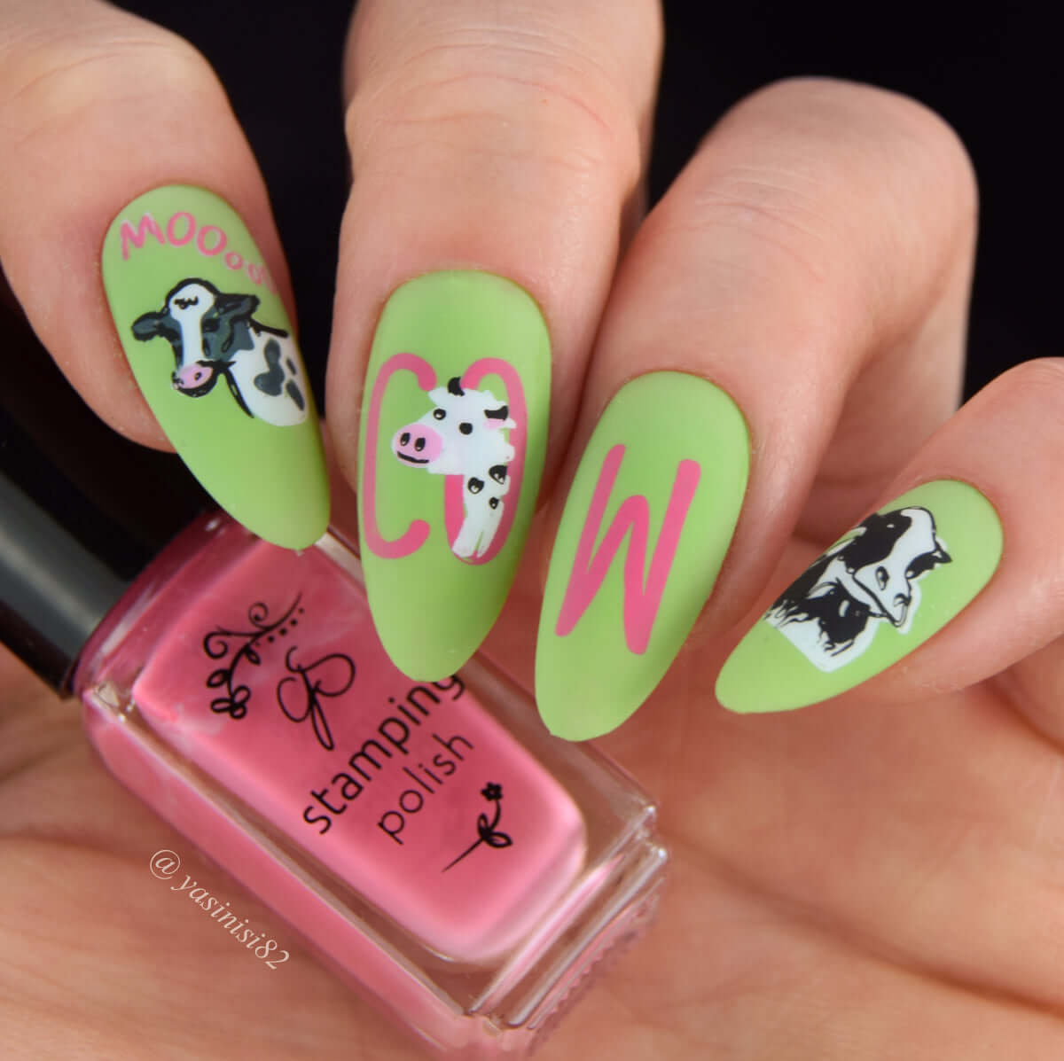 Udderly Adorable! (CjS-355) Steel Nail Art Layered Stamping Plate