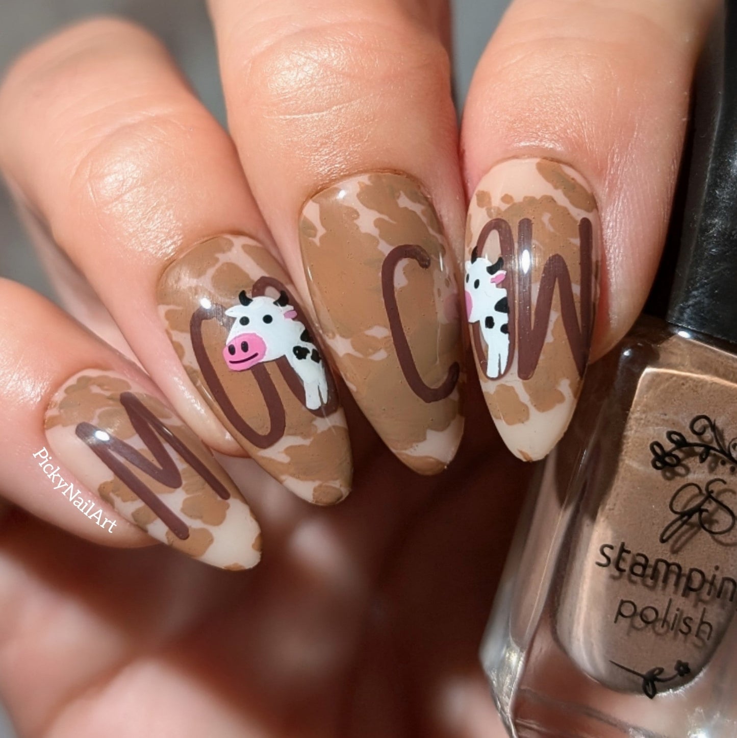 Udderly Adorable! (CjS-355) Steel Nail Art Layered Stamping Plate