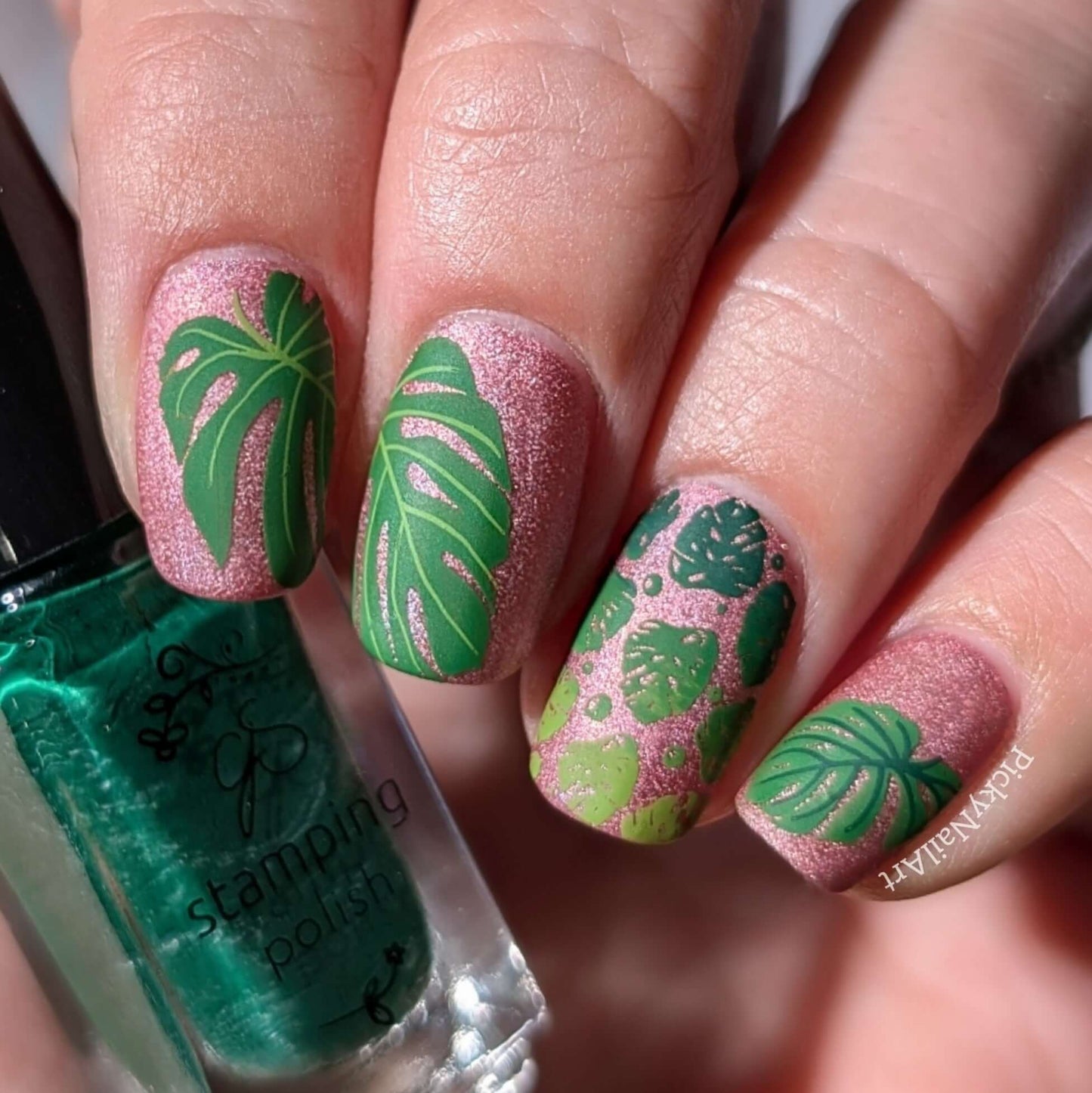 Lush Leaves (CjS-357) Steel Nail Art Layered Stamping Plate