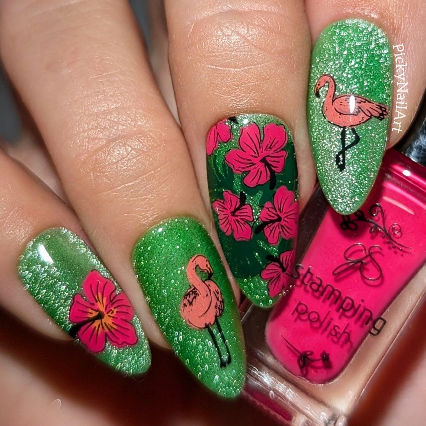 Tropical Paradise (CjS-359) Steel Nail Art Layered Stamping Plate