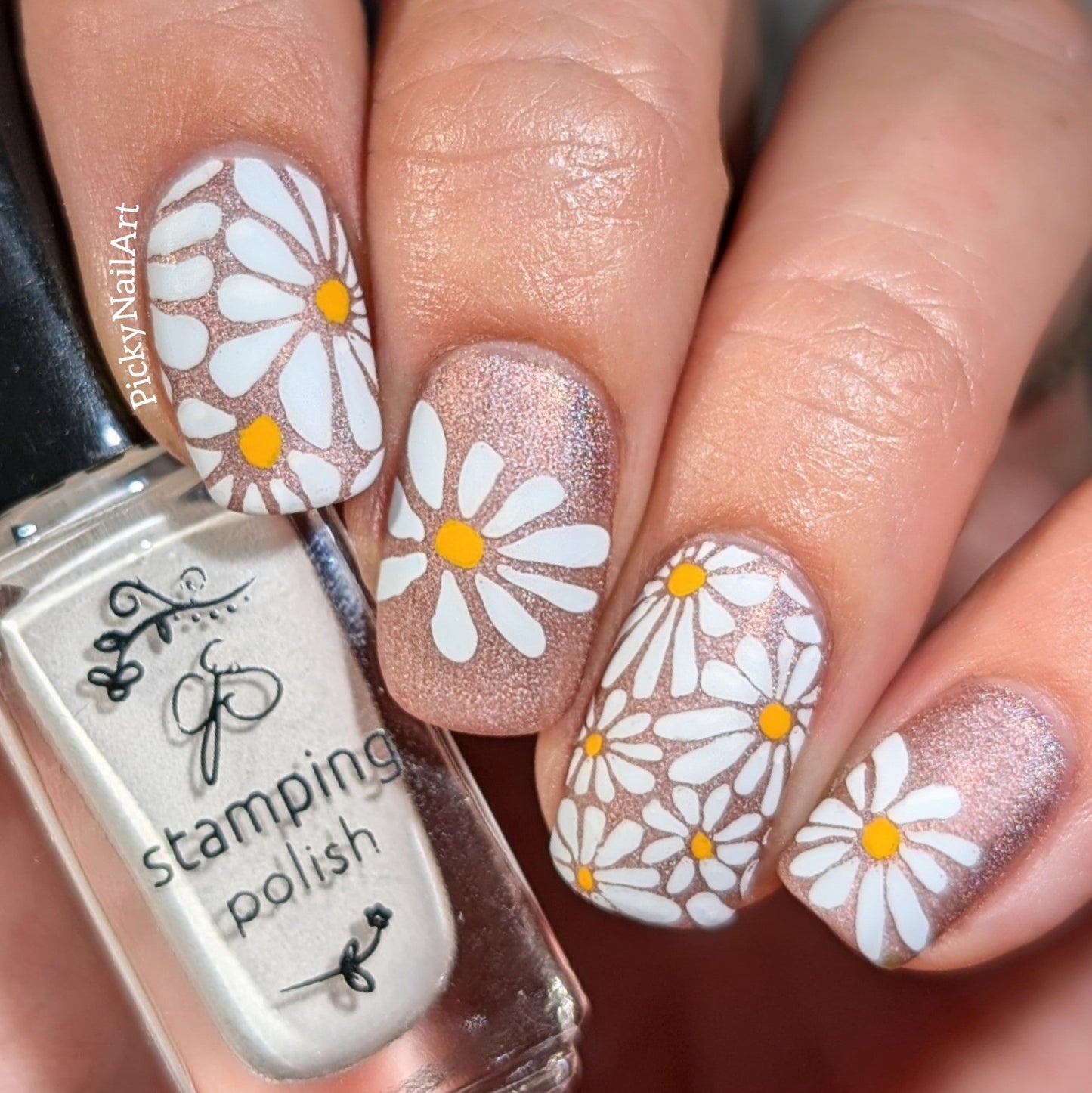 Breathe-Floral (CjS-363) Steel Nail Art Layered Stamping Plate